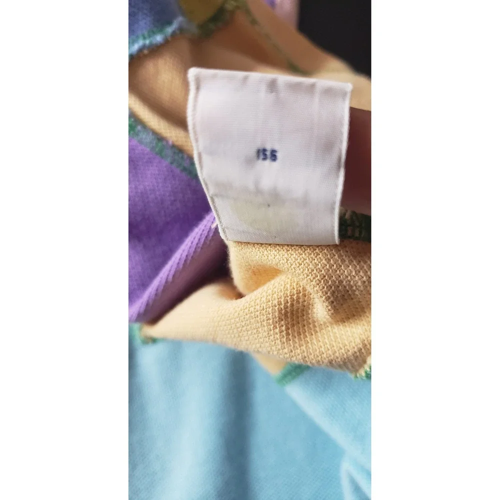 Polo Ralph Lauren Mens XL Patchwork Pastel Colorblock Polo Shirt Retro Summer